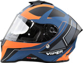 ViPER RS-55 Full Face Motorcycle Helmet - Cyclone Orange